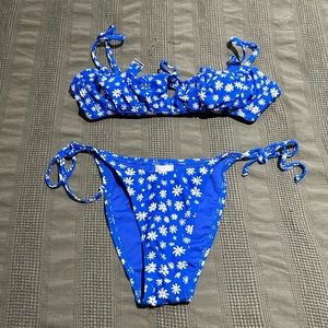 Blue Flower Bikini